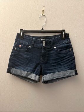 Hudson Jeans Women's Dark Blue Denim Shorts